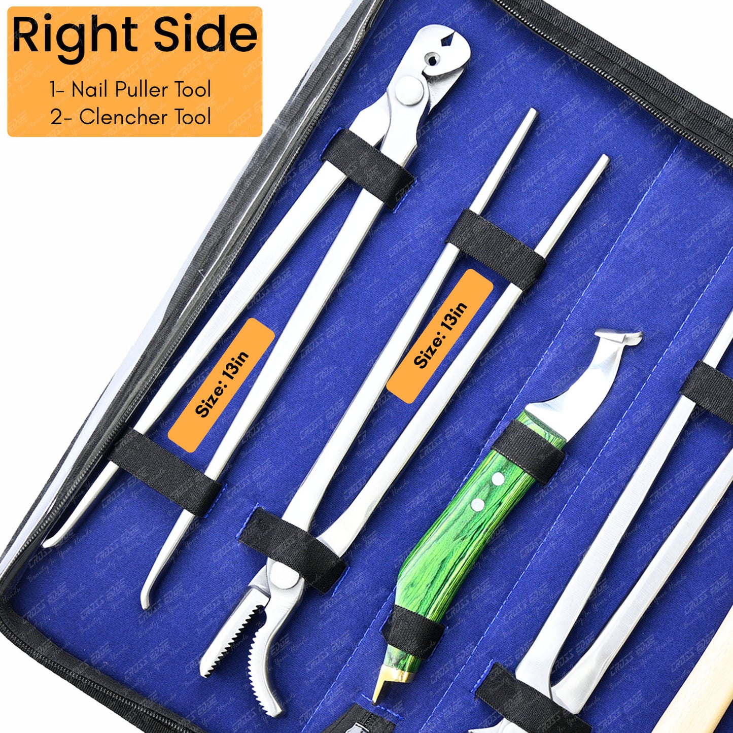 Horse Farrier Tools Kit – 5 Pc Hoof Trimming & Shoeing Set