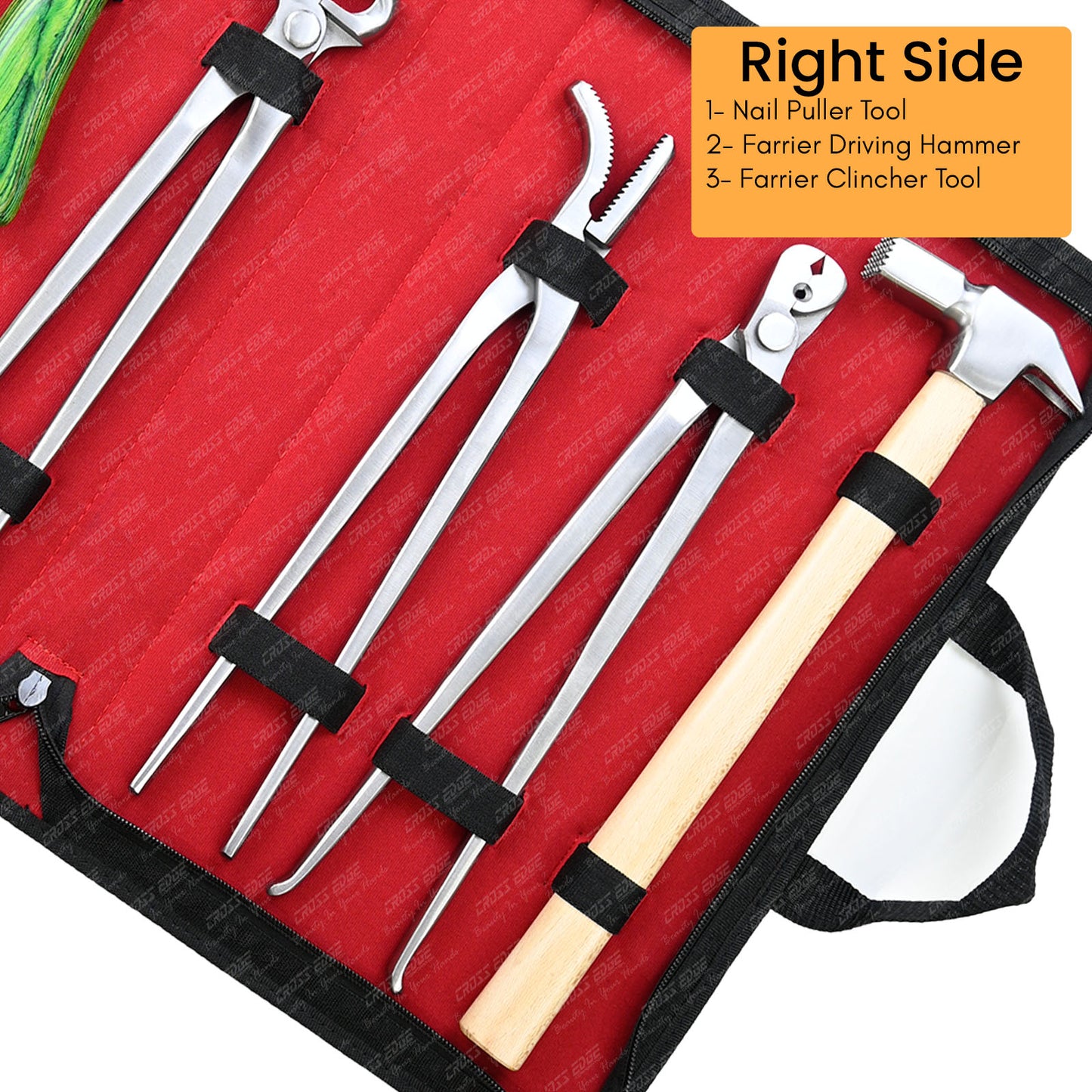 Horse Farrier Tools Kit – 8 Pc Hoof Trimming & Shoeing Set
