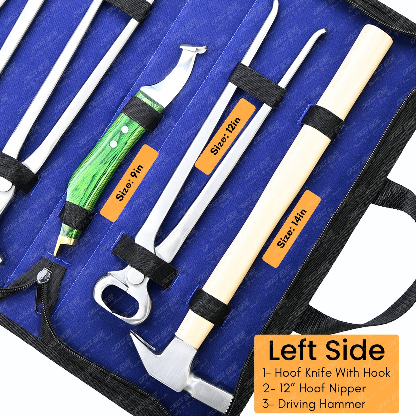 Horse Farrier Tools Kit – 5 Pc Hoof Trimming & Shoeing Set