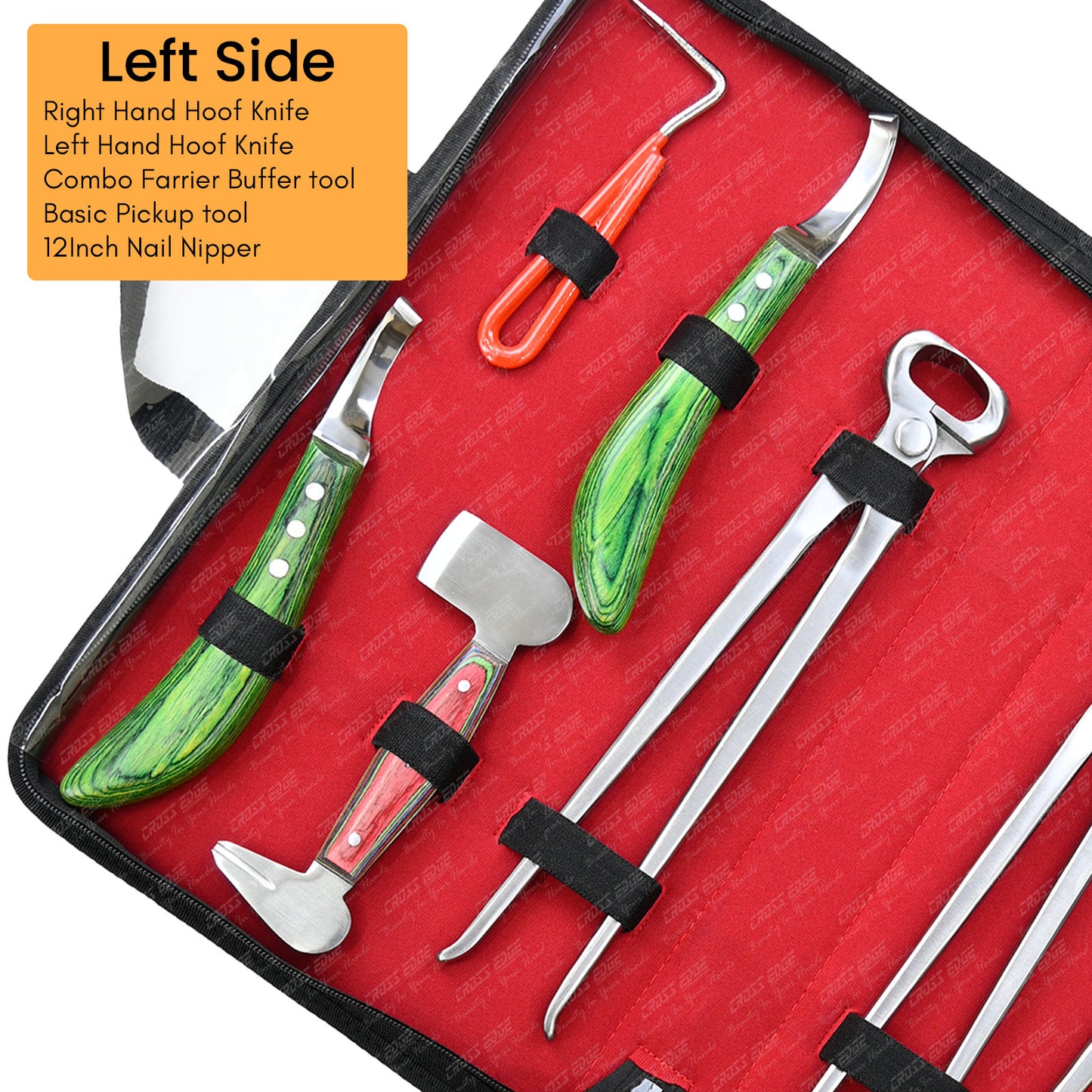 Horse Farrier Tools Kit – 8 Pc Hoof Trimming & Shoeing Set