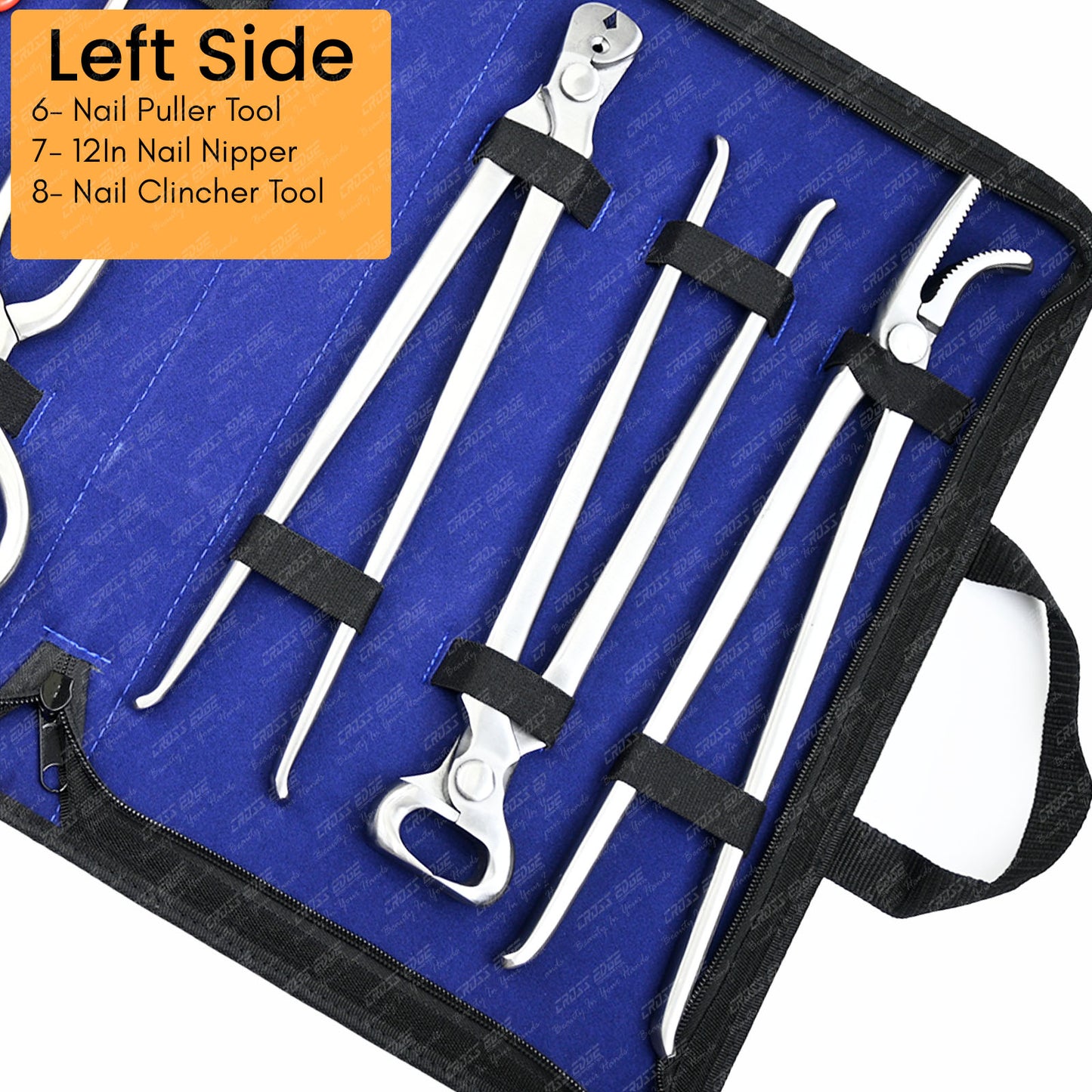 Horse Farrier Tools Kit – 9 Pc Professional Hoof Trimming & Shoeing Set