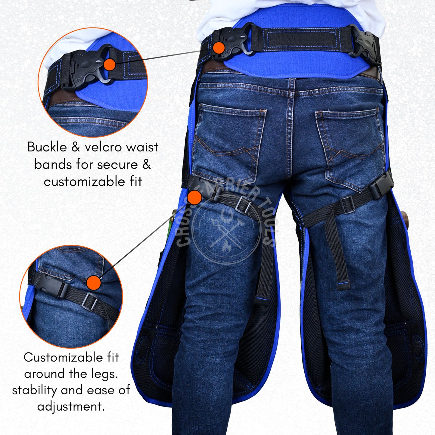 Premium Leather Farrier Chaps – Durable Apron with Knife Pockets & Magnetic Holders
