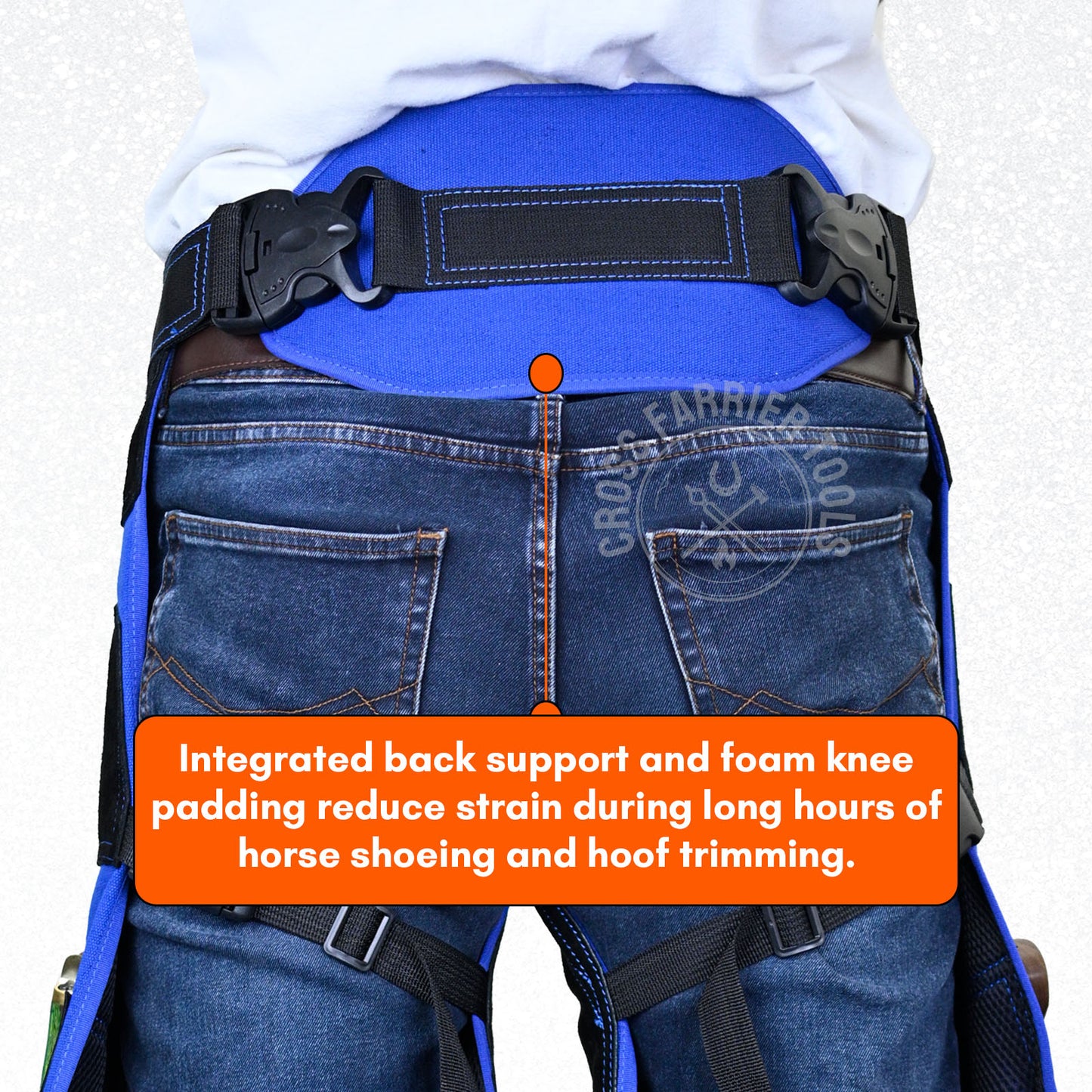 Premium Leather Farrier Chaps – Durable Apron with Knife Pockets & Magnetic Holders