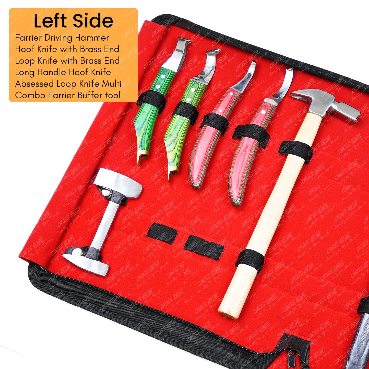 Horse Farrier Tools Kit – Professional Hoof Trimming & Shoeing Set with Case