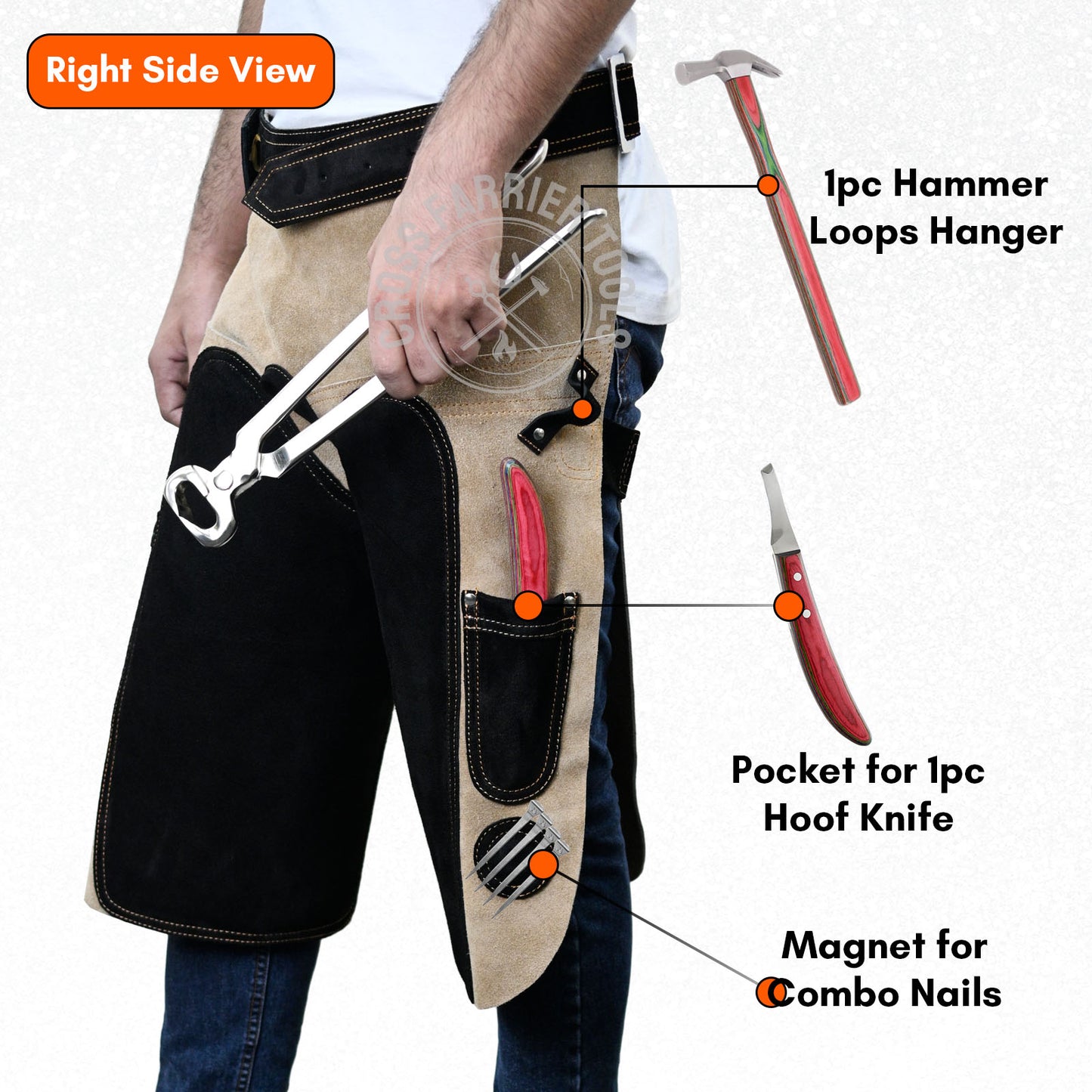 Farrier Apron – Durable Chaps with Knife Pockets & Magnets