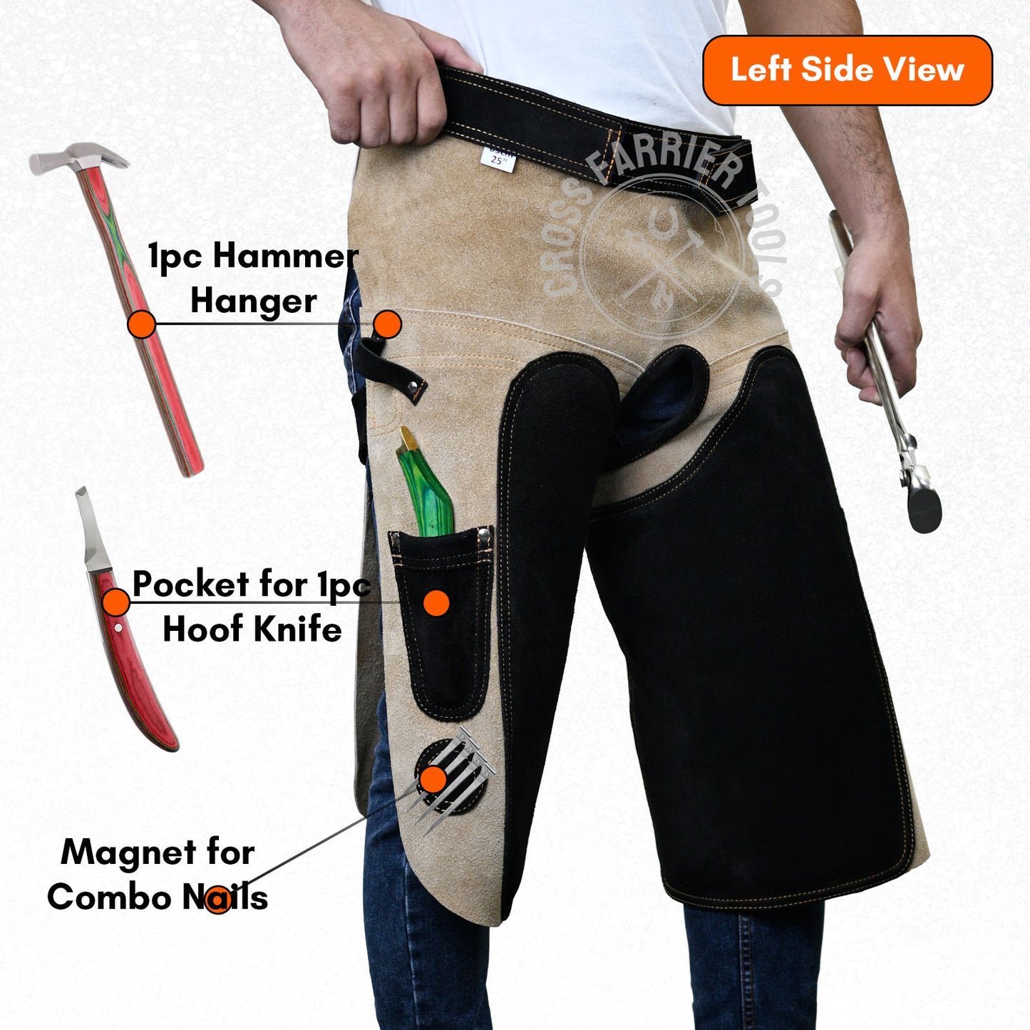 Farrier Apron – Durable Chaps with Knife Pockets & Magnets
