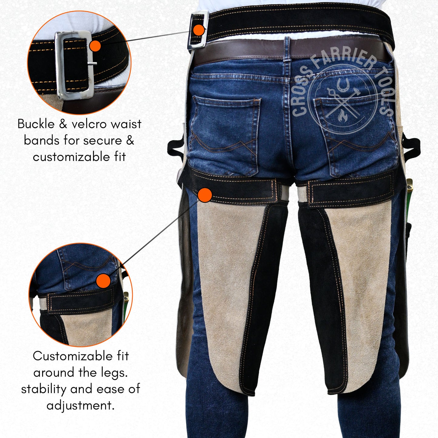 Farrier Apron – Durable Chaps with Knife Pockets & Magnets