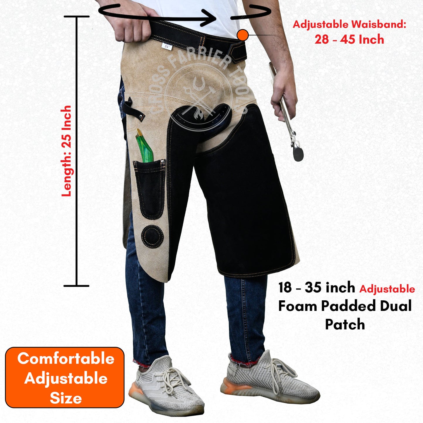 Farrier Apron – Durable Chaps with Knife Pockets & Magnets