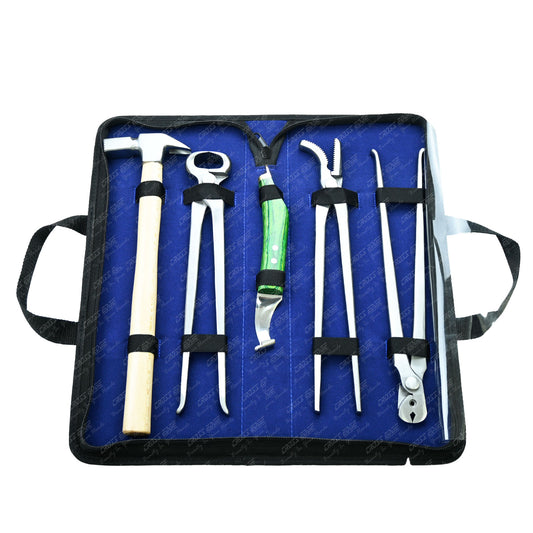 Horse Farrier Tools Kit – 5 Pc Hoof Trimming & Shoeing Set