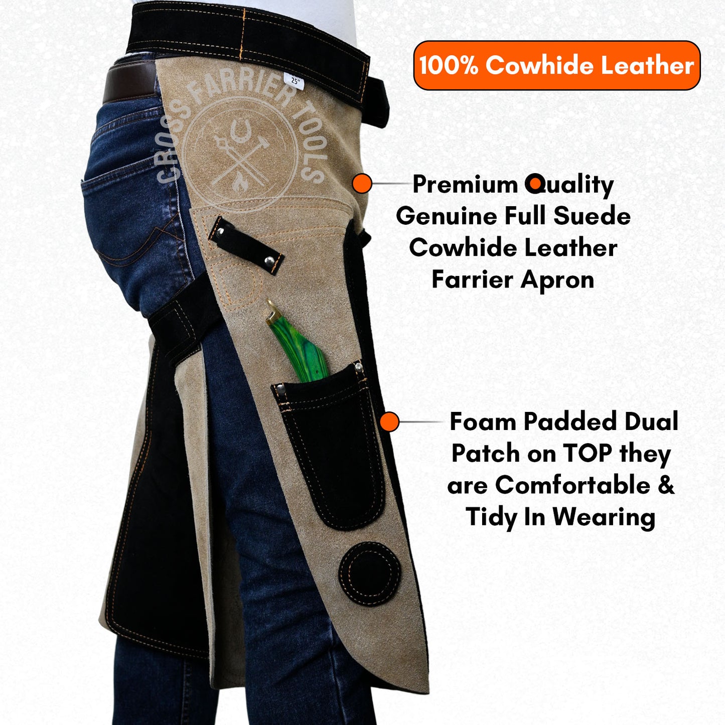 Farrier Apron – Durable Chaps with Knife Pockets & Magnets